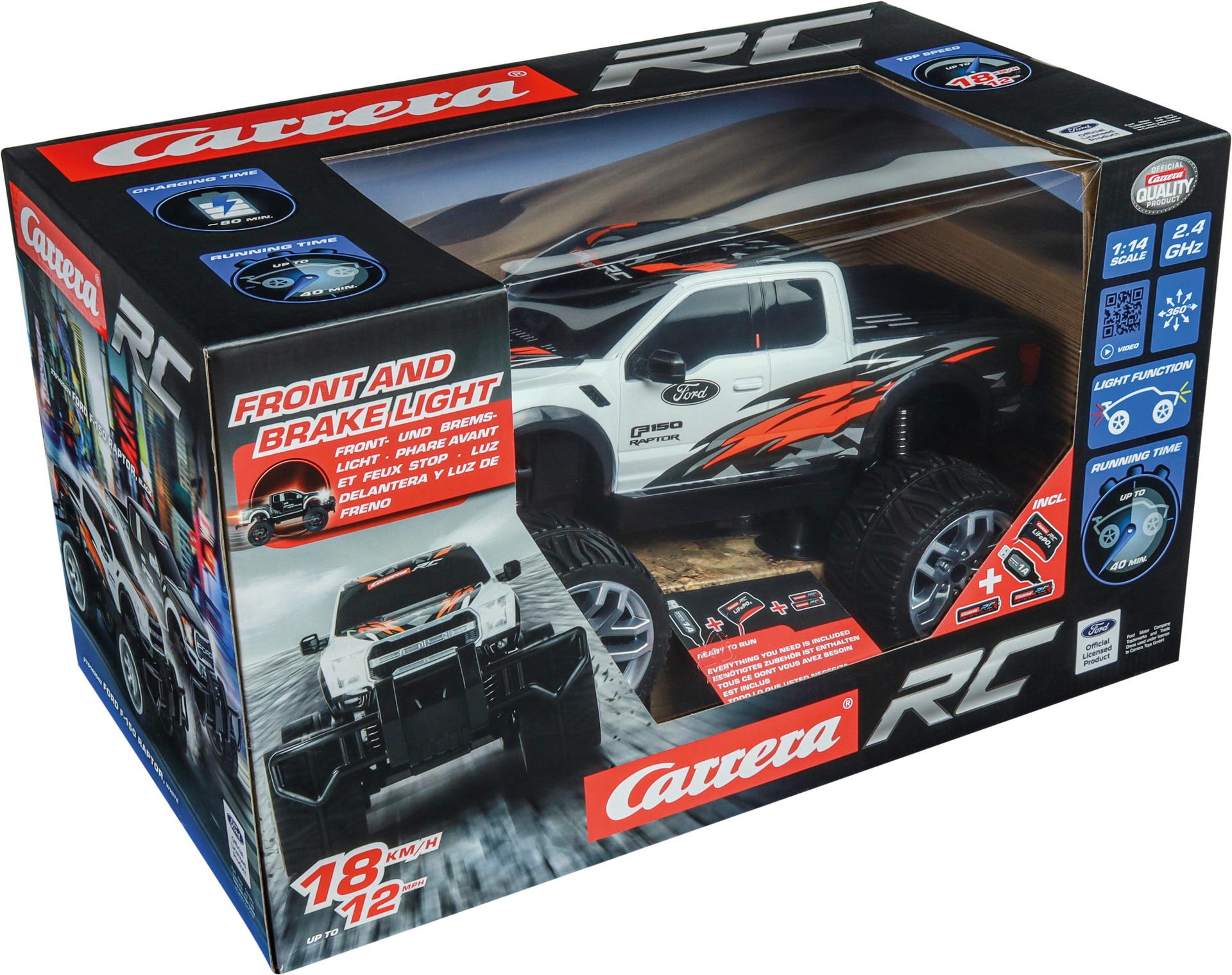 Carrera RC Car Ford Raptor F-150 - White 2,4GHZ