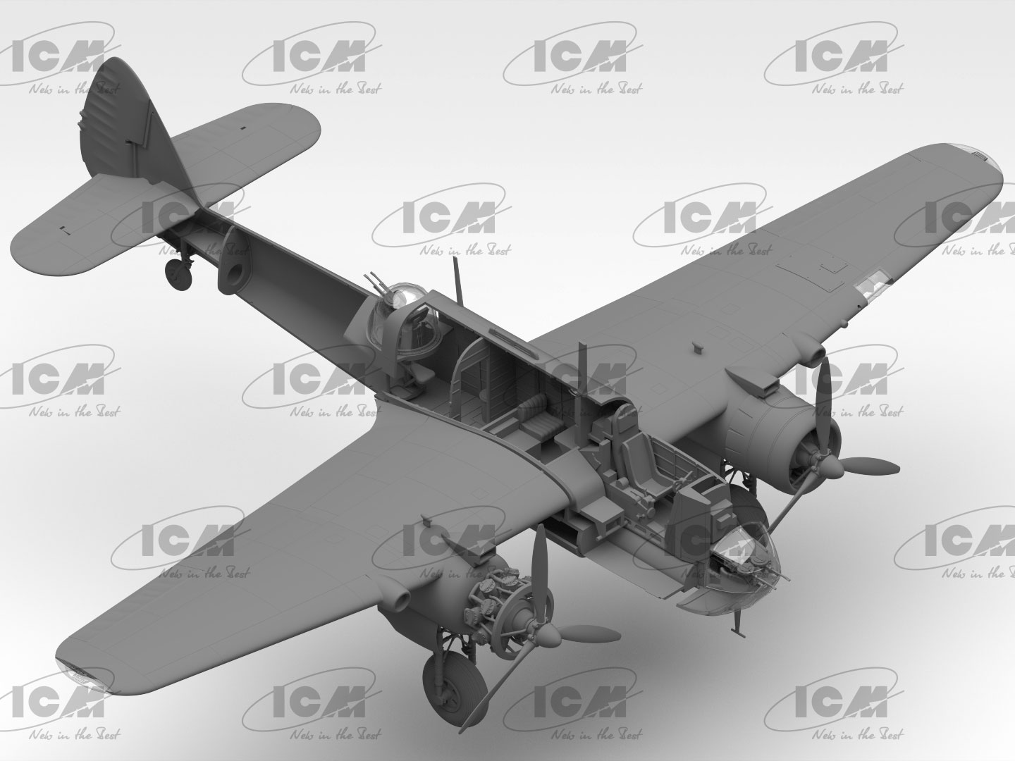 1:48 ICM 48310 Bristol Beaufort Mk.I - WWII British Torpedo Bomber