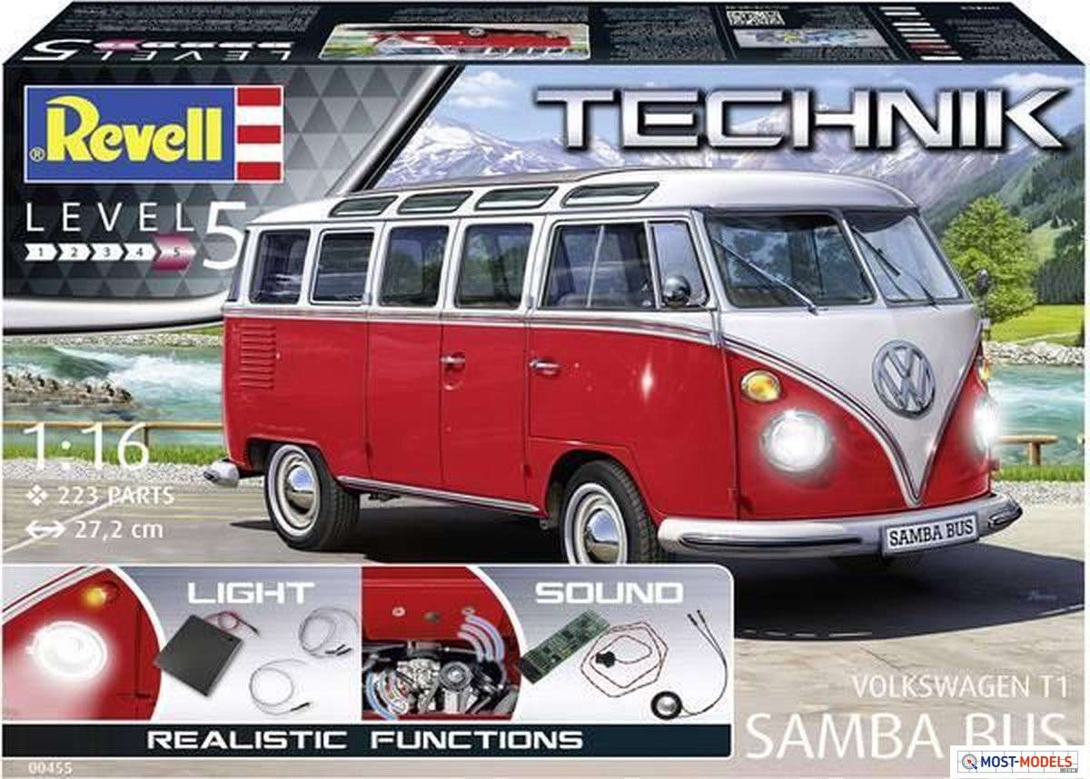 zelf ontploffing Mijlpaal 1:16 Revell 00455 Volkswagen VW T1 "Samba Bus" - Technik