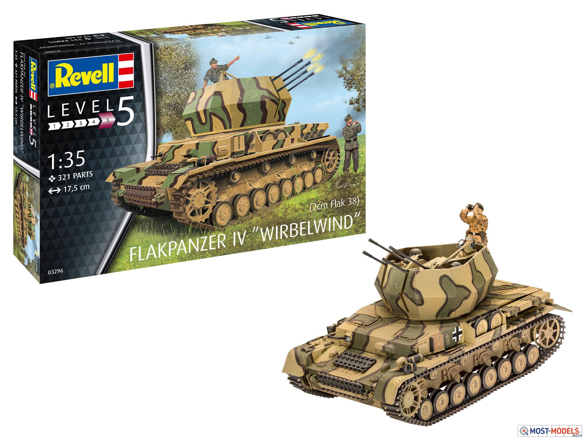 1:35 Revell 03296 Flakpanzer IV Wirbelwind for sale!