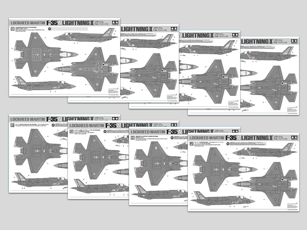 Full details of Tamiya 61125 1/48 Lockheed Martin F-35B Lightning II -  TamiyaBlog