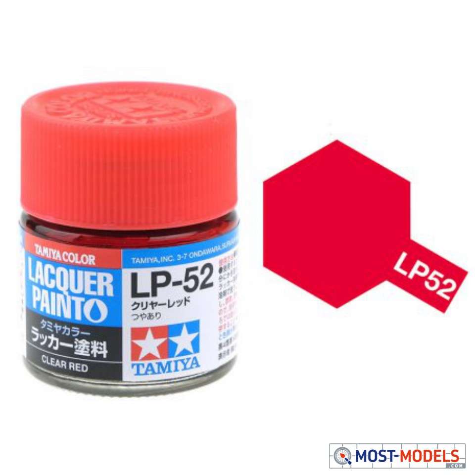 Tamiya LP-52 Red - Clear - Gloss - Lacquer Paint - 10ml