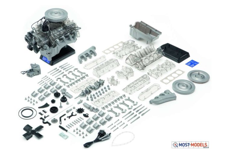 1:3 Franzis 67500 Ford Mustang V8 Model Engine Kit -  mg 8915 verbessert - FR67500