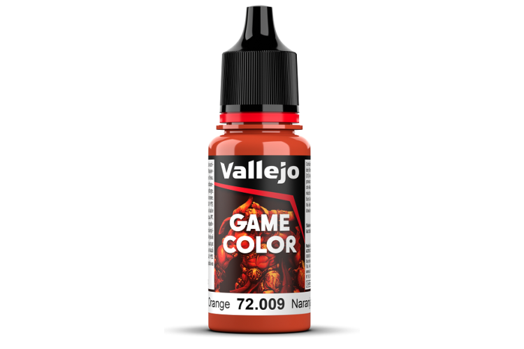 Vallejo 72009 Game Color - Hot Orange - Acryl - 18ml - 019 72009 game color newic 1 - VAL72009-XS