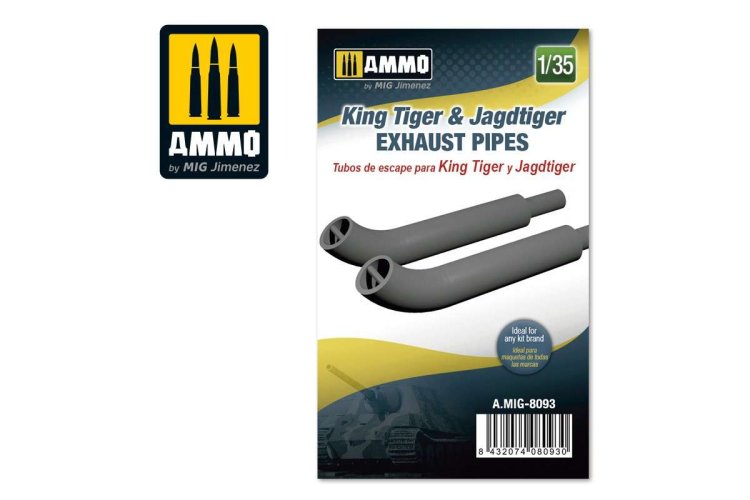 1:35 AMMO MIG 8093 King Tiger & Jadtiger Exhaust Pipes - 135 king tiger jadtiger exhaust pipes 1 - MIG8093