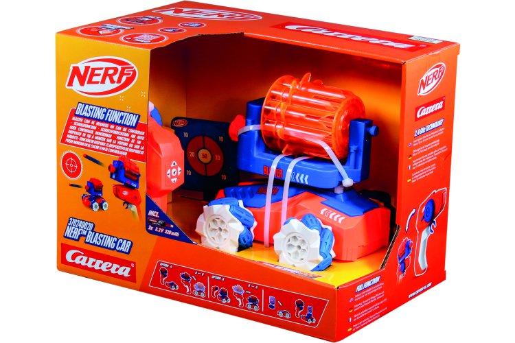 Carrera RC Auto Nerf™ Blasting Car - Rood Blauw - 2,4GHz - 370240020 verpackung right high - CAR370240020