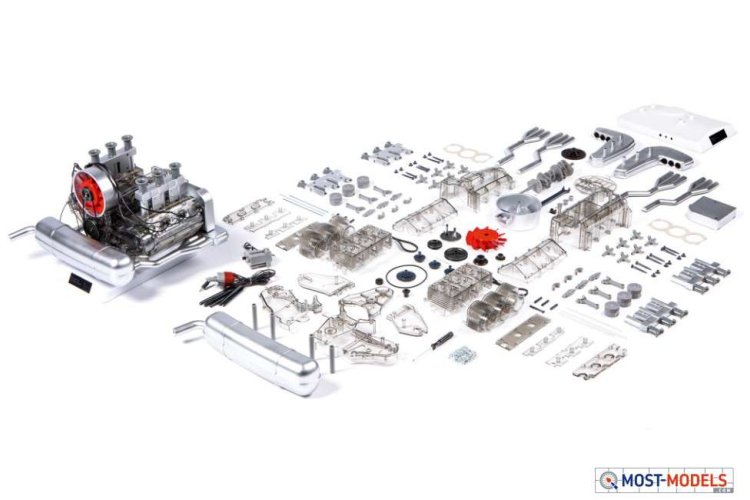 1:4 Franzis 67140 Porsche 911 Model Engine Kit - 4019631671400 4 - FR67140