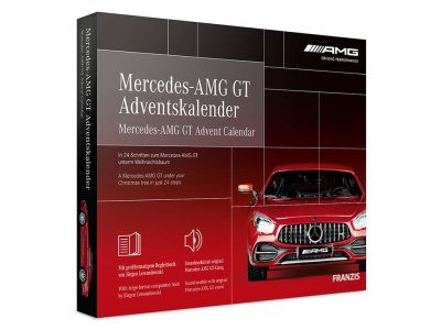 1:43 Franzis 67103-5 Mercedes-Benz AMG GT Advent Calender - 67103 5 d boxfront 3d 72 dpi amg ac - FR67103-5