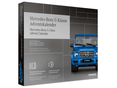 1:43 Franzis 67121-9 Mercedes-Benz G Class Advent Calender - 67121 9 d box front 3 d 72 dpi gclass ac - FR67121-9