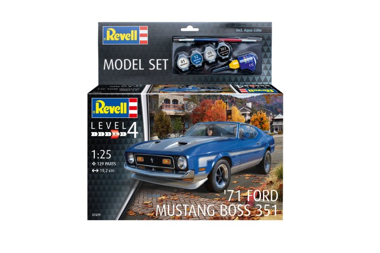 1:25 Revell 67699  71 Ford Mustang Boss 351 - Model Set - 67699 07 01 - REV67699