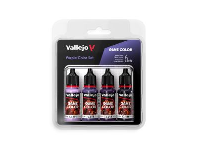 Vallejo 72382 Game Color - Purple Color Set - Acryl Set - 72382 purple color set gc front - VAL72382-XS