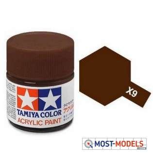 Tamiya X-9 Brown - Gloss - Acryl - 23ml - 81009 1 315x315 1 - TAM81009