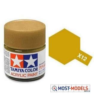 Tamiya X-12 Leaf Gold - Gloss - Acryl - 23ml - 81012 1 315x315 1 - TAM81012