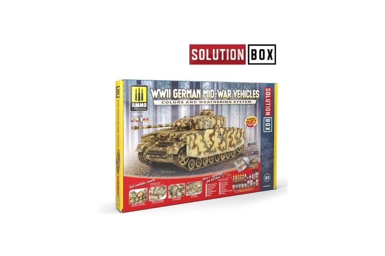 AMMO MIG 7727 WWII German Mid-War Vehicles - Solution Box - A mig 10 20 30 40 42 - MIG7727