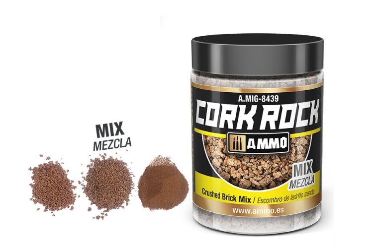 AMMO MIG 8439 Cork Rock Crushed Brick - Mix - Terraform - 100ml - A mig 10 20 - MIG8439