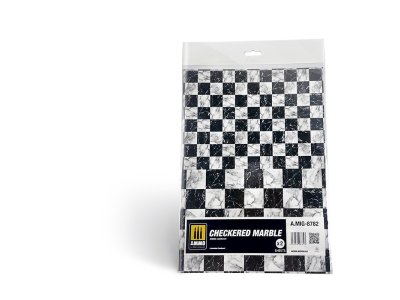 AMMO MIG 8782 Marble Checkered - Smooth Sheet of Marble - 2pcs - A mig 8782 - MIG8782-XS