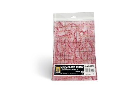 AMMO MIG 8786 Marble Pink & Gold - Square Die-cut Tiles - 2pcs - A mig 8786 - MIG8786-XS