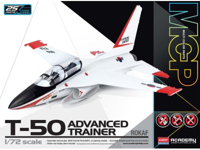 1:72 Academy 12519 KAI T-50 Golden Eagle - T-50 Advanced Trainer - MCP - Snap Fit Kit - Aca12519 1 - ACA12519