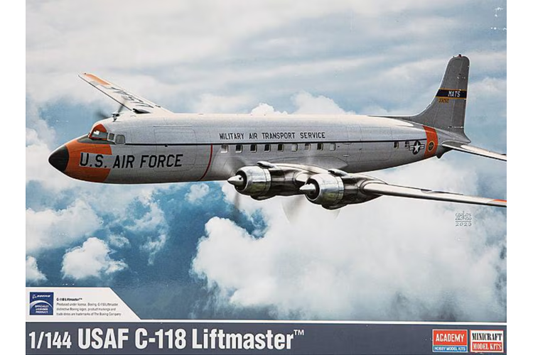 1:144 Academy 12634 Douglas DC-6/C-118 Liftmaster - Propeller Vliegtuig - Aca12634 1 - ACA12634