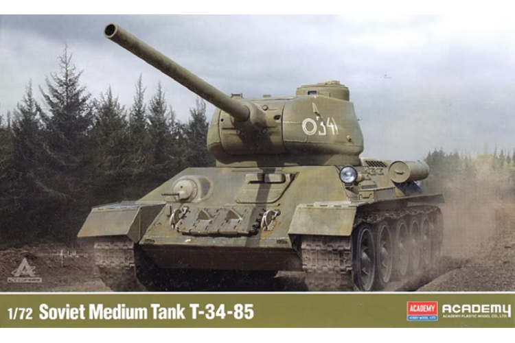 1:72 Academy 13421 Soviet Medium Tank T-34-85 - Aca13421 1 - ACA13421