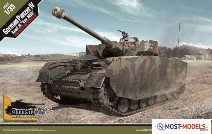 1:35 Academy 13516 ​German Pz.Kpfw.IV Ausf.H "Ver. MID" - Aca13516 1 - ACA13516