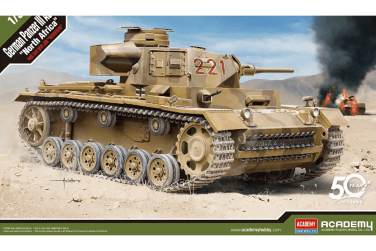 1:35 Academy 13531 Panzer III Ausf. J - "North Afrika" - Aca13531 1 - ACA13531