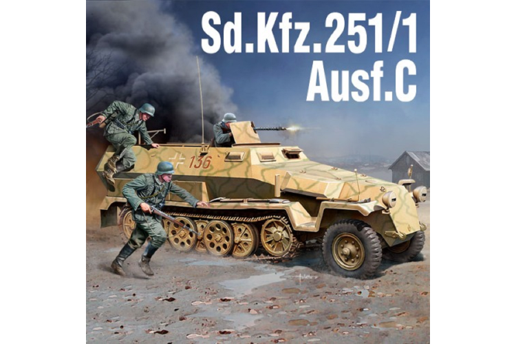 1:35 Academy 13540 German Sd.kfz. 251/1 Ausf. C - Aca13540a 1 - ACA13540