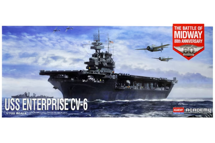 1:700 Academy 14409 USS Enterprise CV-6 - The Battle of Midway 80th  Anniversary