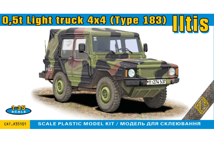 1:35 ACE 35101 Volkswagen Iltis 0,5t Light truck 4x4 - Type 183 - Ace35101 - ACE35101