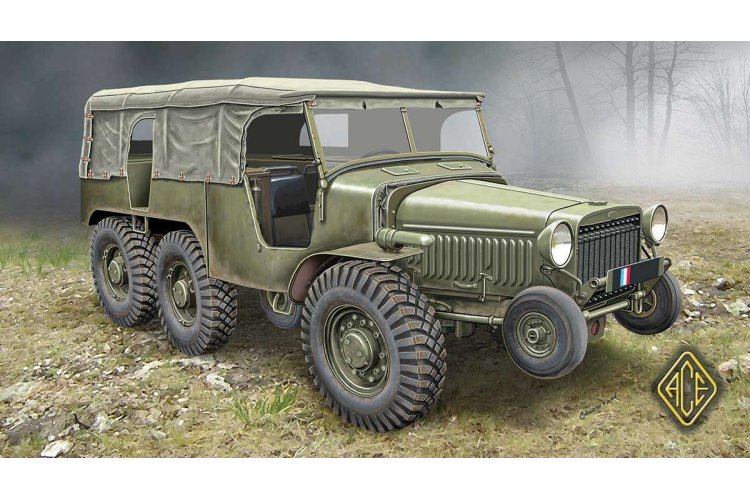 1:72 ACE 72536 French WW2 Artillery tractor (6x6) W15T - Ace72536 1 - ACE72536