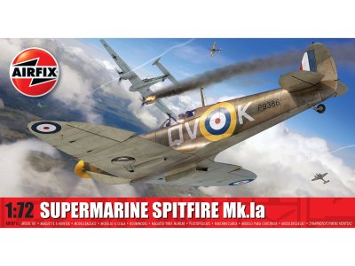 1:72 Airfix 01071C Supermarine Spitfire Mk.Ia - Propeller Vliegtuig - Af01071c 1 - AF01071C