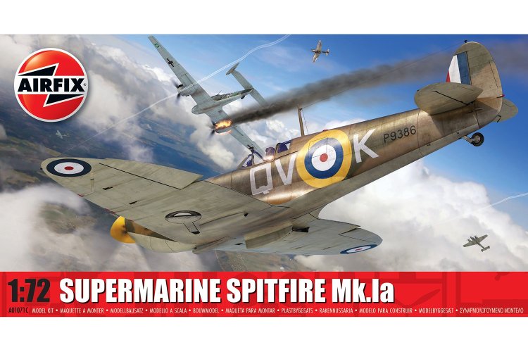 1:72 Airfix 01071C Supermarine Spitfire Mk.Ia - Propeller Vliegtuig - Af01071c 1 - AF01071C