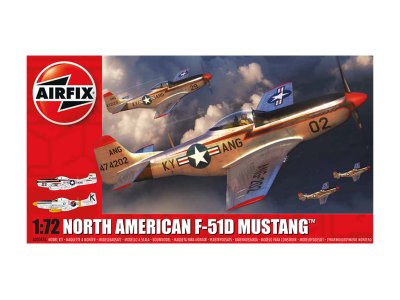 1:72 Airfix 02047A North American F-51D Mustang - Af02047a 1 - AF02047A