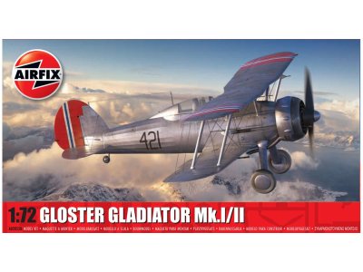 1:72 Airfix 02052B Gloster Gladiator Mk.I/II - Propeller Vliegtuig - Af02052b 1 - AF02052B