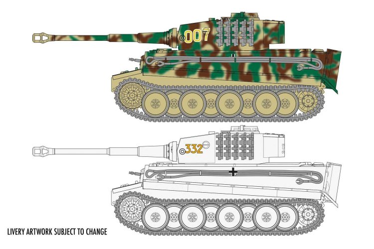 1:72 Airfix 02342 Tiger 1 Tank - Af02342 tiger 1 schemes - AF02342