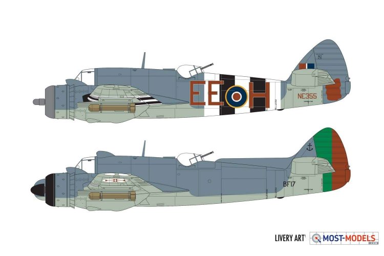 1:72 Airfix 04019A Bristol Beaufighter TF.X - Af04019a 2 - AF04019A