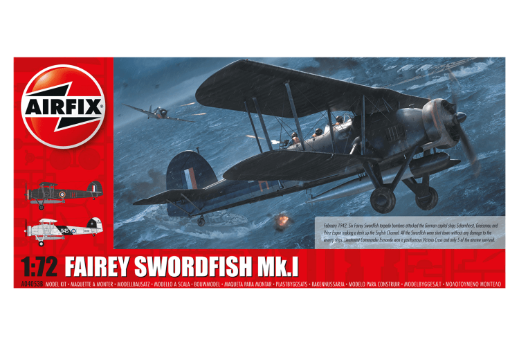 1:72 Airfix 04053B Fairey Swordfish Mk.I Plane - Af04053b 1 1 - AF04053B