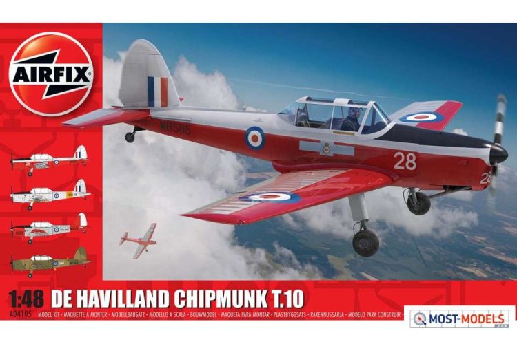 1:48 Airfix 04105 de Havilland Chipmunk T.10 Plane - Af04105 1 dehavilland chipmunk artwork 1 - AF04105