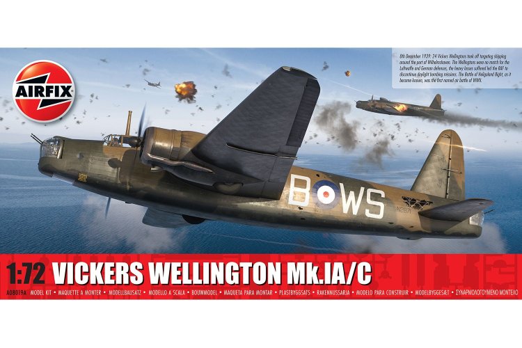 1:72 Airfix 08019A Vickers Wellington Mk.IA/C Plane - Af08019a - AF08019A