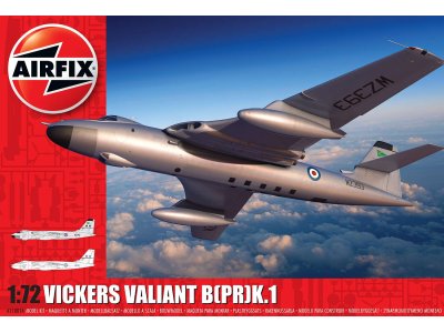 1:72 Airfix 11001A Vickers Valiant Plane - Af11001a 1 vickers valiant b1 liveries - AF11001A