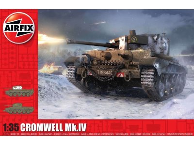 1:35 Airfix 1373 Cruiser Mk.VIII A27M Cromwell Mk.IV Tank - Af1373 1 cromwell mkiv pack - AF1373