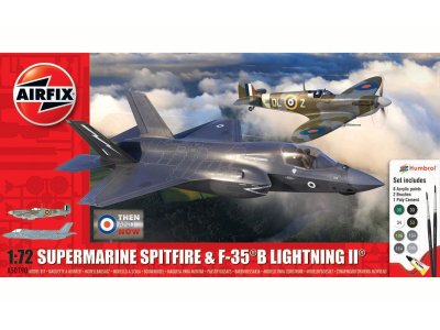 1:72 Airfix 50190 Supermarine Spitfire & F-35B Lightning II - Then and Now - Gift Set - Af50190 - AF50190