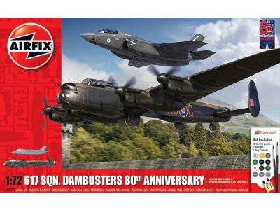 1:72 Airfix 50191 Dambusters 80th Anniversary  617 Sqn. - F-35B and Avro Lancaster - Gift Set - Af50191 - AF50191