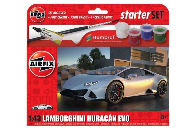 1:43 Airfix 55007 Lamborghini Huracan EVO - Starter Set - Af55007 - AF55007