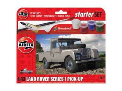 1:43 Airfix 55012 Land Rover Series 1 Pick-Up - Starter Set - Af55012 1 - AF55012