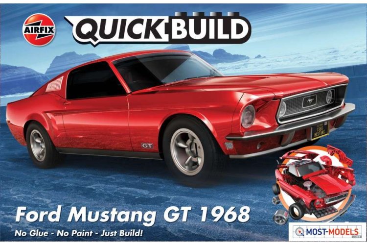 Airfix J6035 QUICKBUILD Ford Mustang GT 1968 - Afj6035 1 - AFJ6035