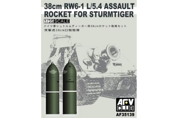 1:35 AFV Club 35139 38cm RW6-1 L/5.4 Assault Rocket for Sturmtiger - Afv35139 1 - AFV35139