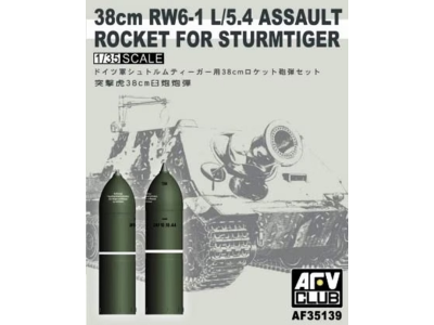 1:35 AFV Club 35139 38cm RW6-1 L/5.4 Assault Rocket for Sturmtiger - Afv35139 - AFV35139