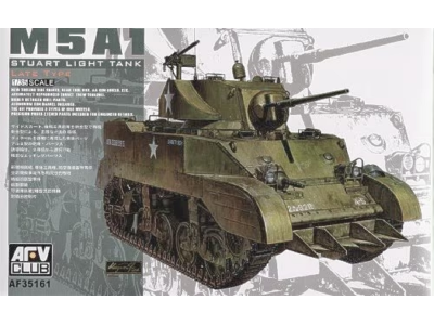 1:35 AFV Club 35161 M5A1 Stuart Light Tank - Late Type - Afv35161 - AFV35161