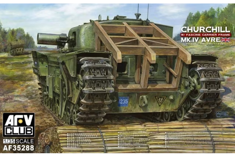 1:35 AFV Club 35288 Churchill Mk.IV AVRE w/Fascine Carrier Frame - Afv35288 1 - AFV35288